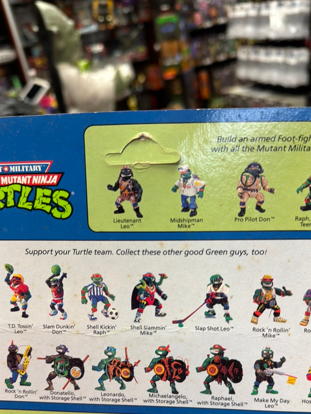 Raph the Green Beret 0124 (Vintage TMNT Ninja Turtles, Playmates) Sealed product image 15, provided for visual reference and