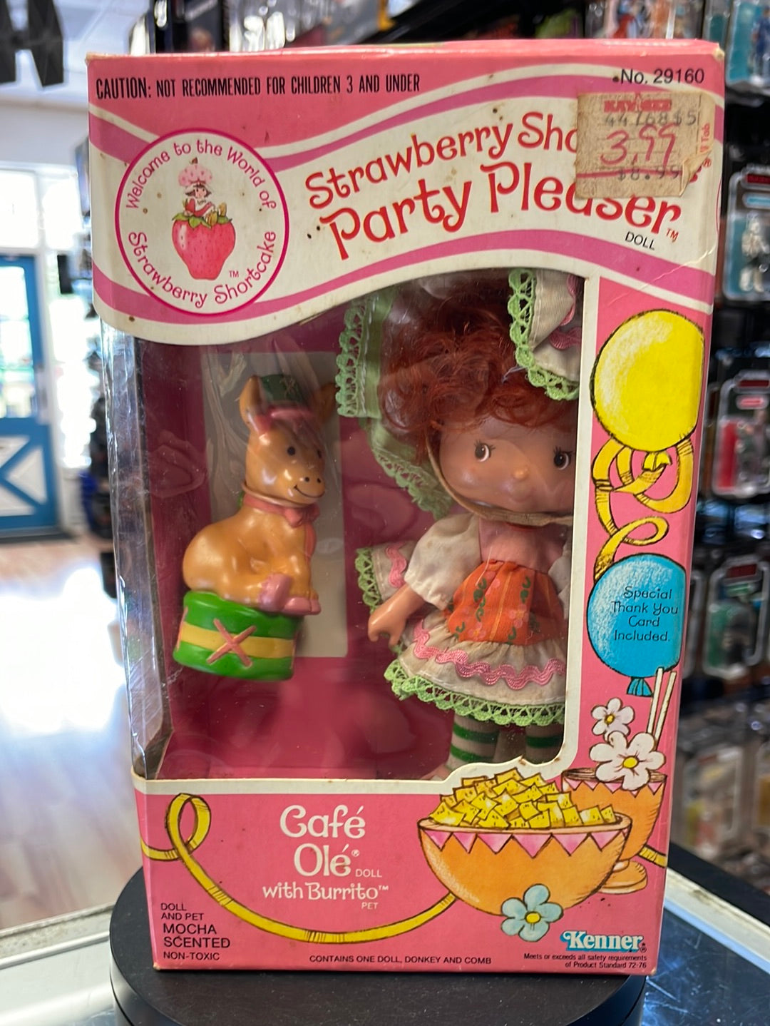 Cafe Ole with Burrito (Vintage Strawberry Shortcake Party Pleaser, Kenner) Sealed product image 1, provided for visual
