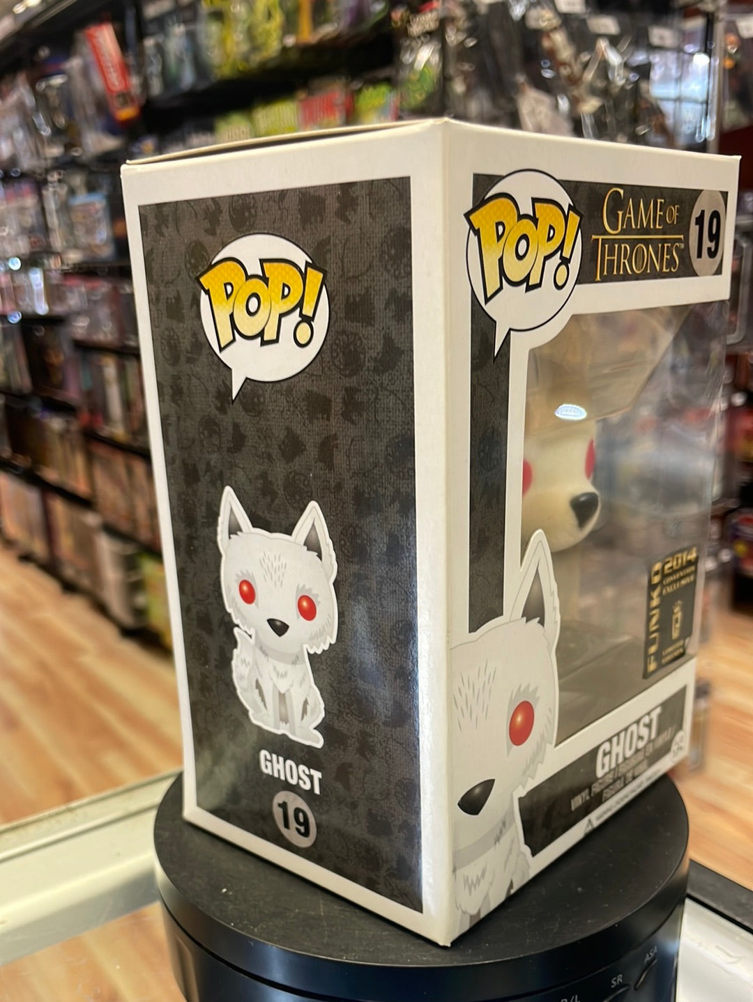 Flocked Ghost 19 Exclusive (Funko Pop! Game of Thrones) product image 3, provided for visual reference and product detail
