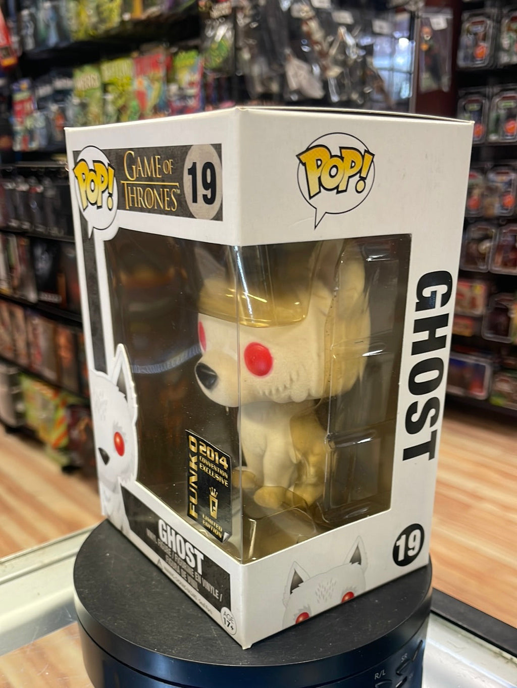 Flocked Ghost 19 Exclusive (Funko Pop! Game of Thrones) product image 6, provided for visual reference and product detail
