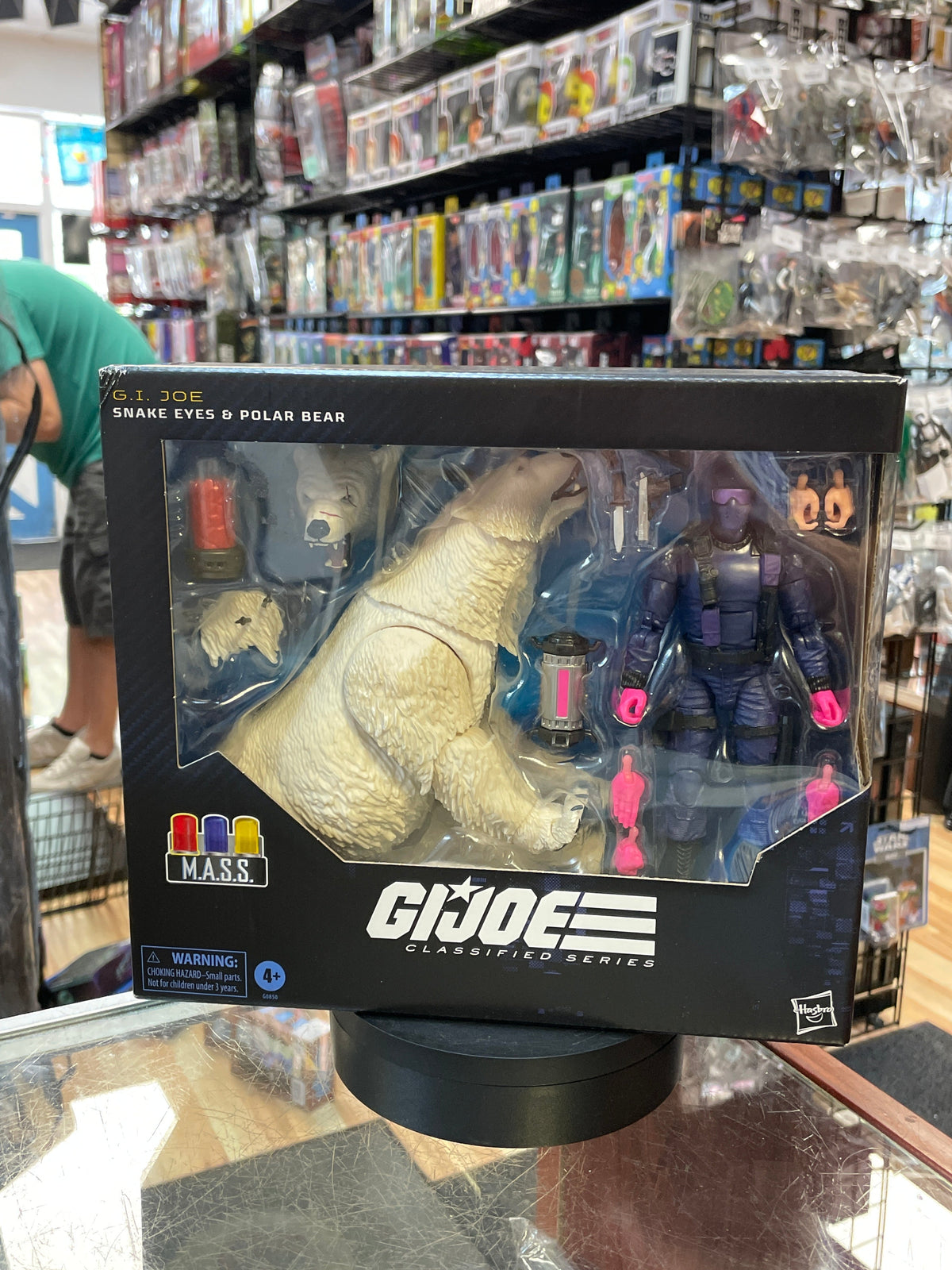 Snake Eyes & Polar Bear (GI Joe Classified Series, Hasbro) SEALED product image 1, provided for visual reference and product