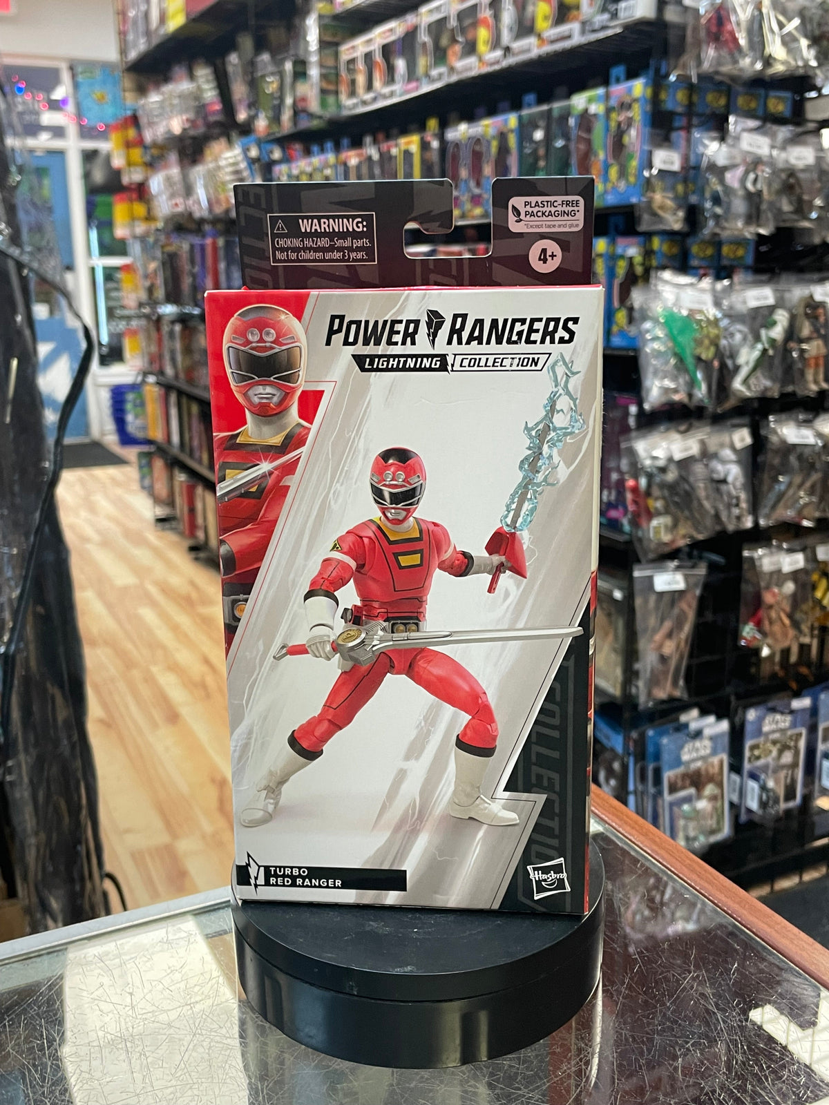 Turbo Red Ranger (MMPR Power Rangers, Hasbro) *SEALED* product image 1, provided for visual reference and product detail