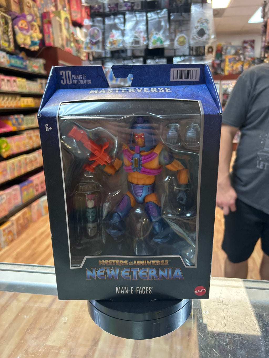Man-E-Faces (MOTU New Eternia, Mattel) **SEALED** product image 1, provided for visual reference and product detail review