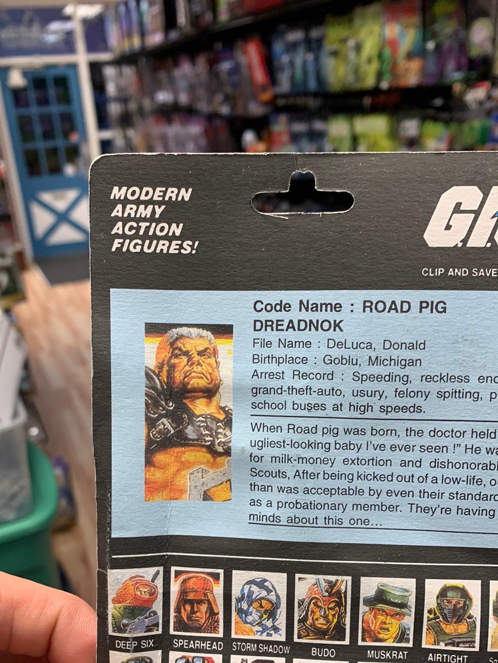 Dreadnok Road Pig (Vintage GI Joe, FunSkool India) Sealed product image 14, provided for visual reference and product detail
