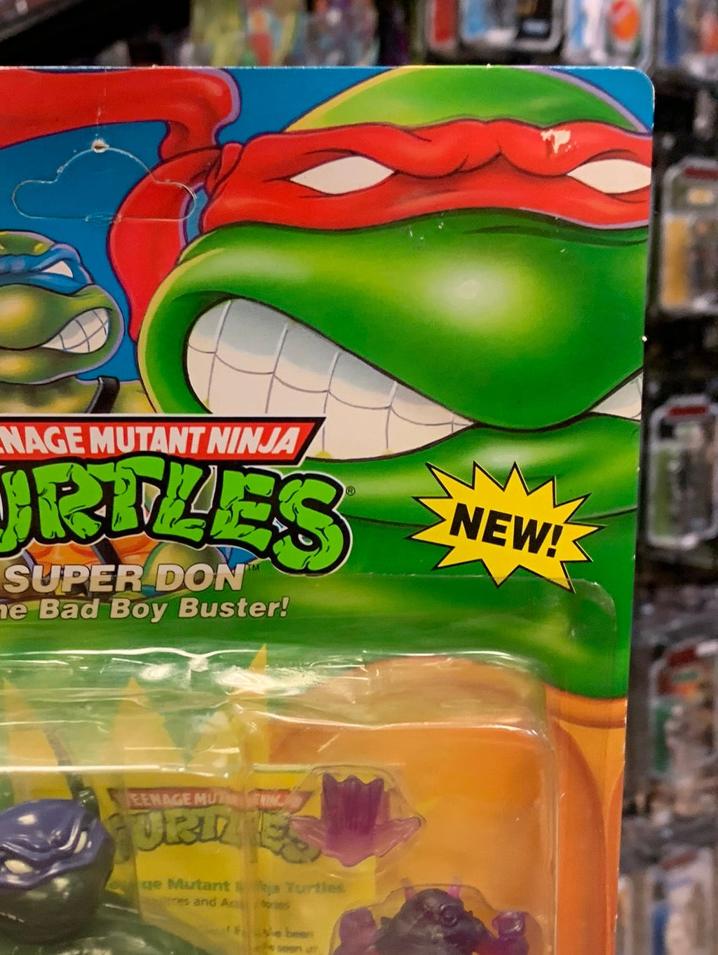 Sewer Heroes Super Don 0084 (Vintage TMNT Ninja Turtles, Playmates) Sealed product image 3, provided for visual reference