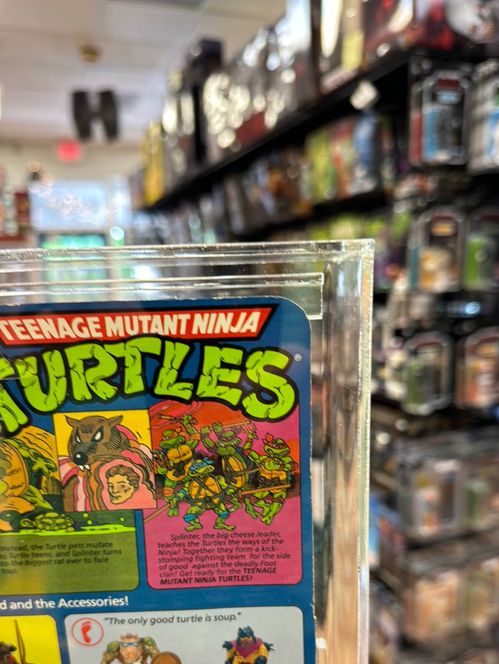 Splinter 10 Back Hard Head (Vintage TMNT Ninja Turtles, Playmates) *CAS Graded 80+* product image 9, provided for visual