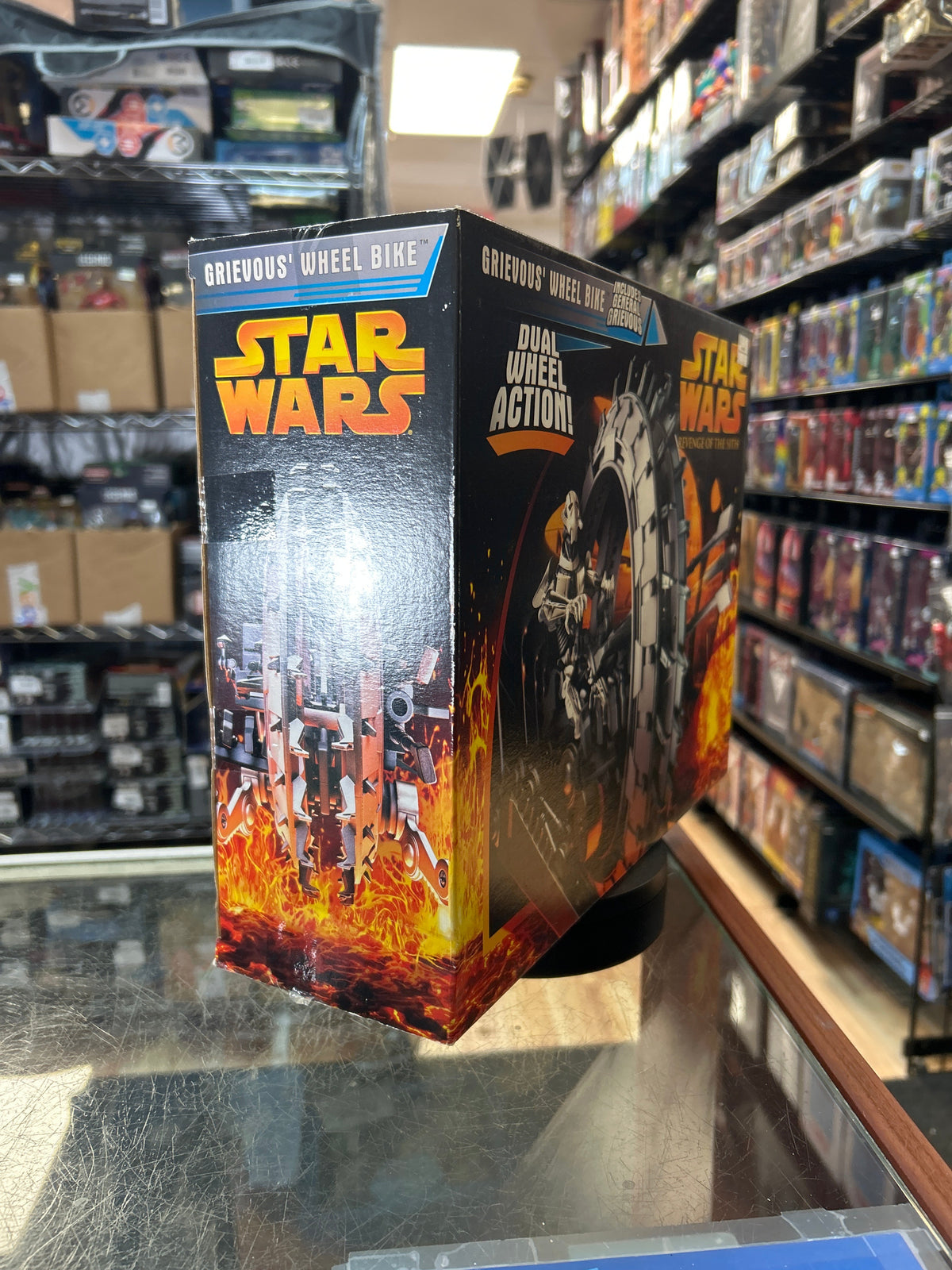 Grievous Wheel Bike -ROTS- (Vintage Star Wars, Hasbro) **SEALED** product image 2, provided for visual reference and product