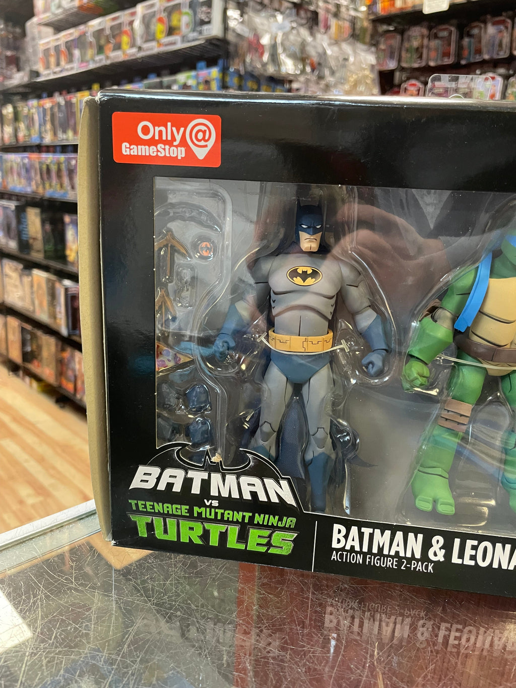 Batman & Leonardo 2 Pack (Batman Vs Teenage Ninja Turtles, DC Collectibles) NEW/OPEN product image 10, provided for visual