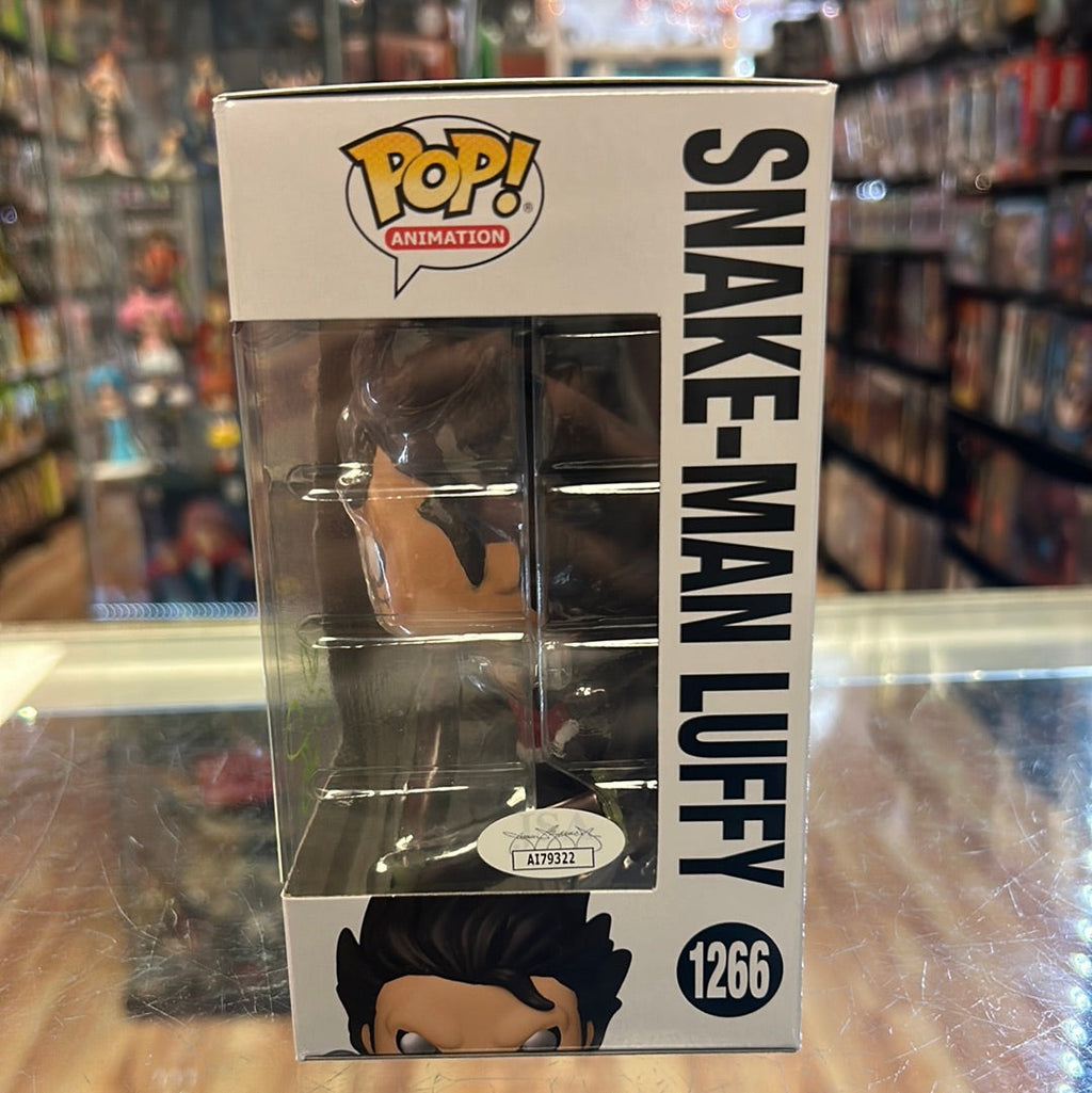 Snake-man Luffy signed by Colleen Clinkenbeard (Funko Pop, One Piece) *JSA* product image 5, provided for visual reference