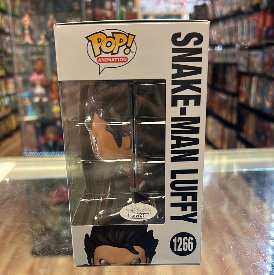 Snake-man Luffy signed by Colleen Clinkenbeard (Funko Pop, One Piece) *JSA* product image 5, provided for visual reference