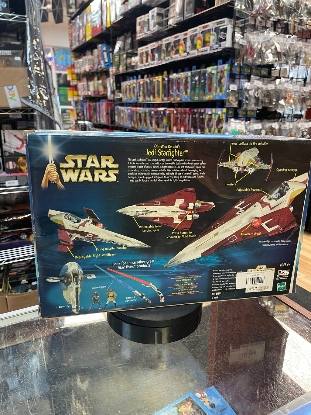 Obi Wan Jedi Starfighter (Vintage Star Wars, Hasbro) **COMPLETE** product image 15, provided for visual reference and