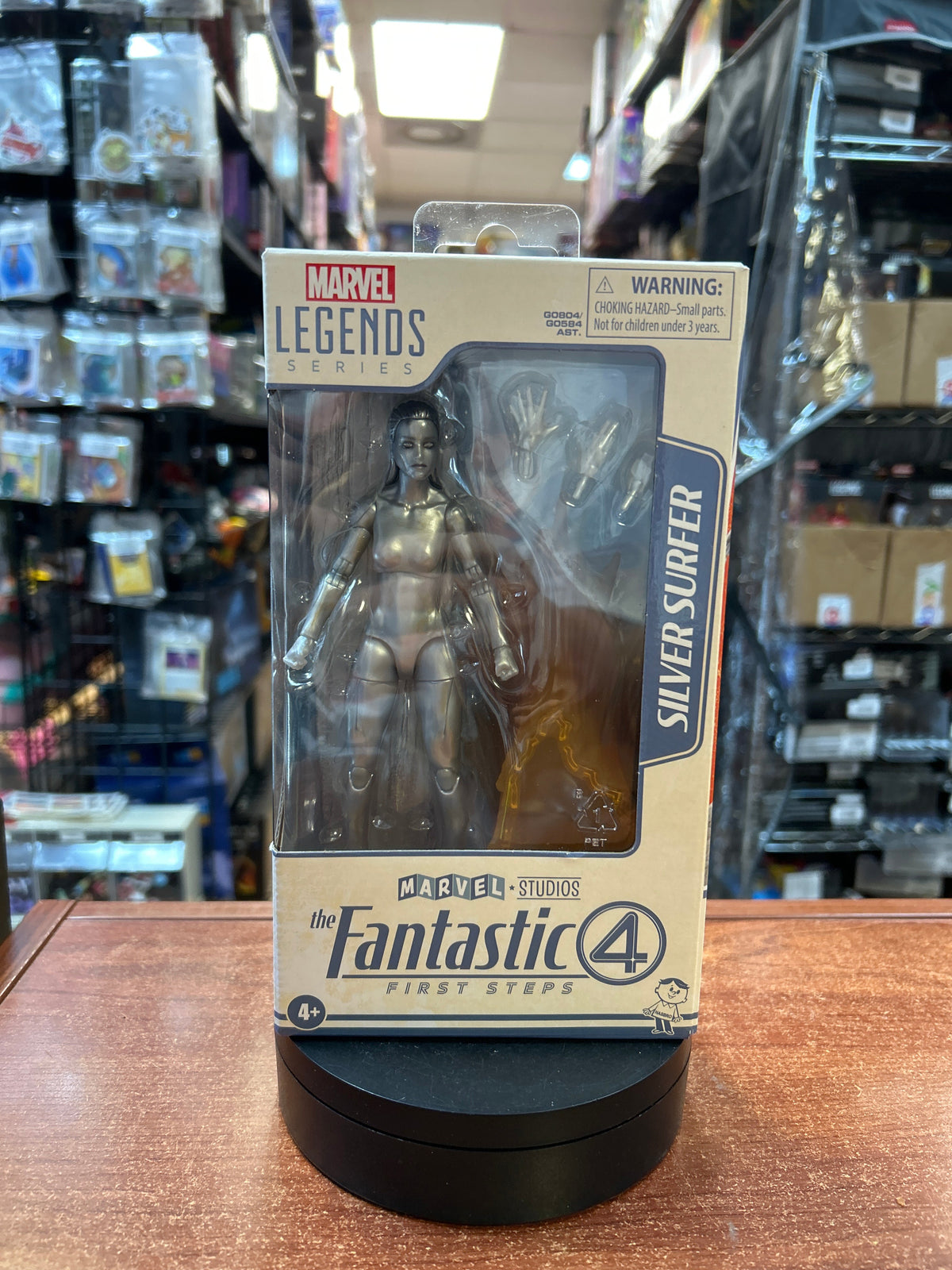 Silver Surfer -Fantastic Four- (Marvel Legends, Hasbro) **SEALED** product image 1, provided for visual reference and
