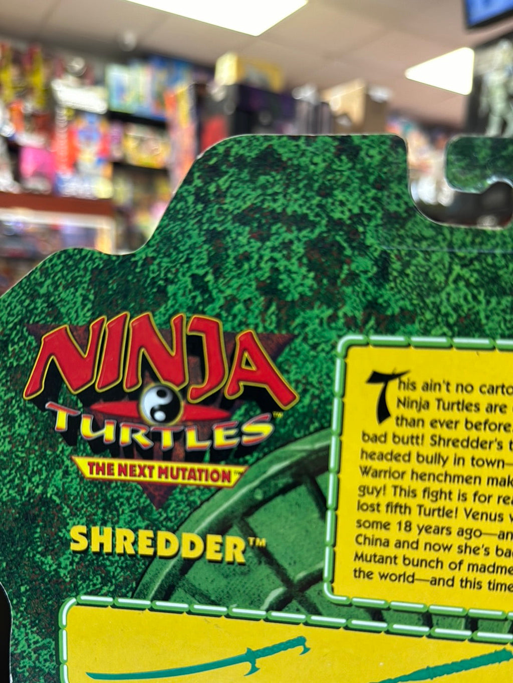 Shredder Next Mutation (Vintage TMNT NInja Turtles, Playmates) Sealed product image 15, provided for visual reference and