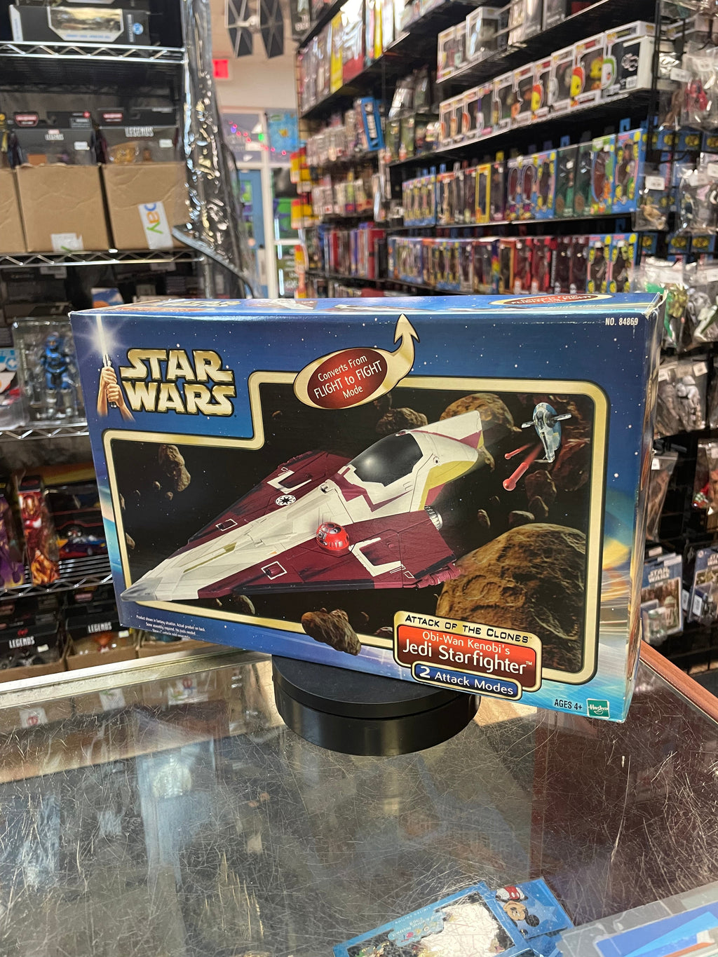 Obi Wan Jedi Starfighter (Vintage Star Wars, Hasbro) **COMPLETE** product image 16, provided for visual reference and