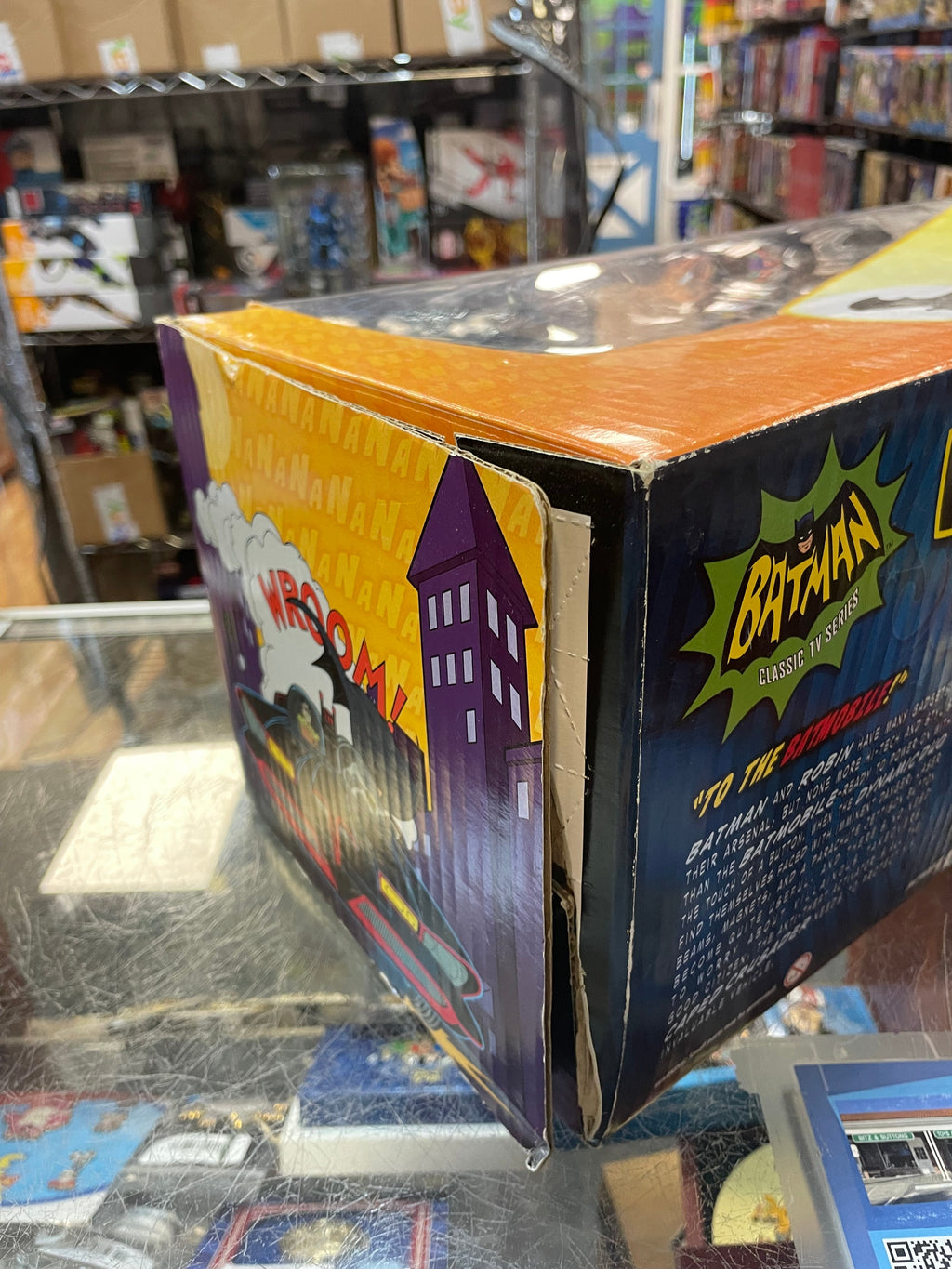 Batmobile with Batman & Robin (Mattel, Batman Classic) **SEALED** product image 4, provided for visual reference and product