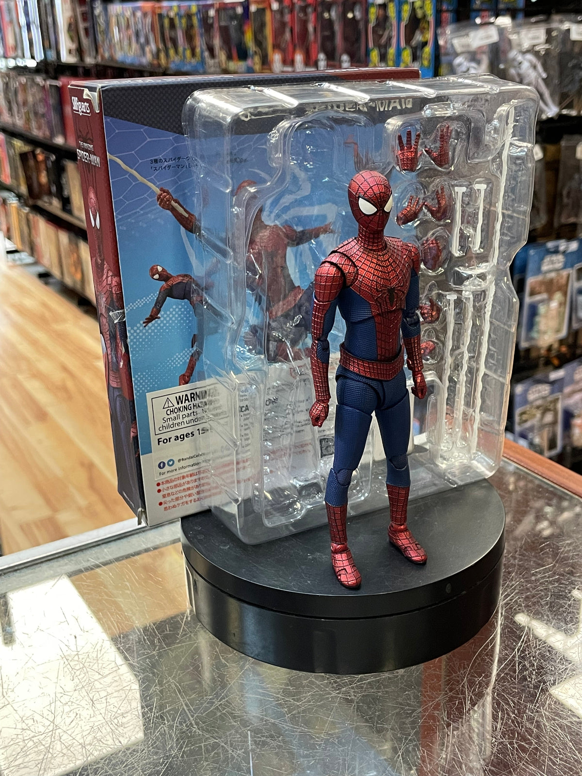 Andrew Garfield Spider-Man (Bandai Tamashii Nations, Marvel) COMPLETE product image 3, provided for visual reference and
