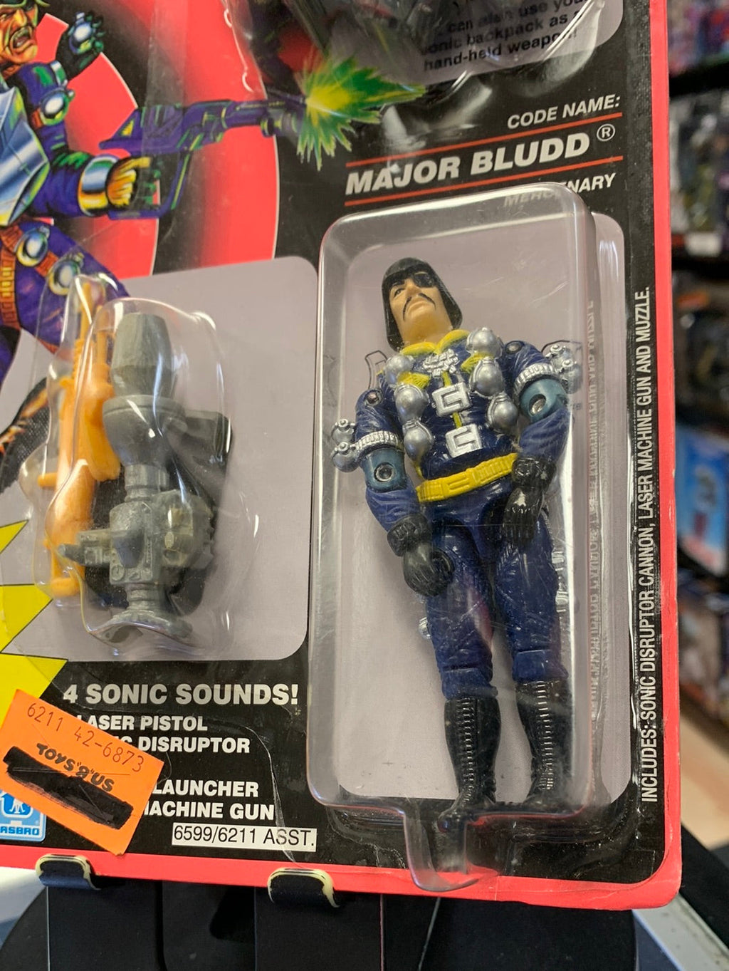 Sonic Fighters Major Bludd (Vintage GI Joe, Hasbro) Sealed product image 11, provided for visual reference and product
