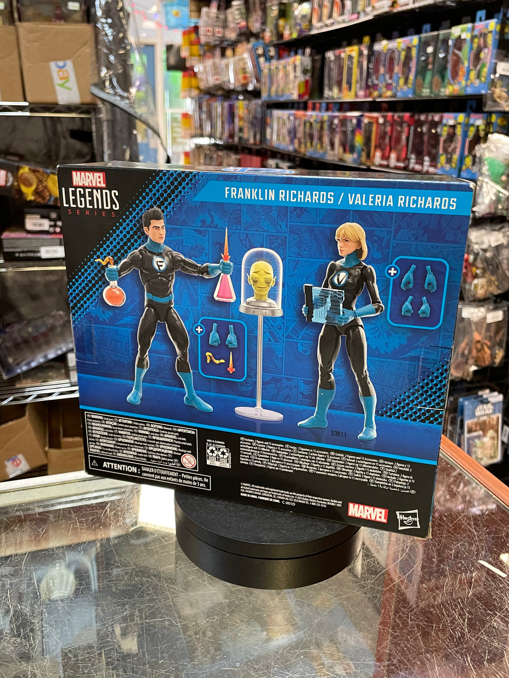 Franklin & Valeria Richards -FF4- (Marvel Legends, Hasbro) **SEALED** product image 2, provided for visual reference and