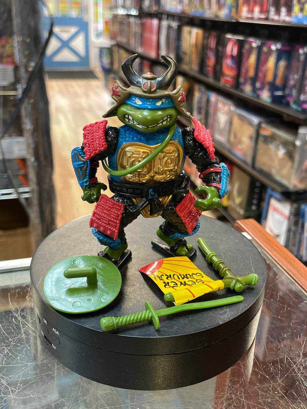 Samurai Leonardo 2457 (TMNT Ninja Turtles, Playmates) **COMPLETE** product image 1, provided for visual reference and