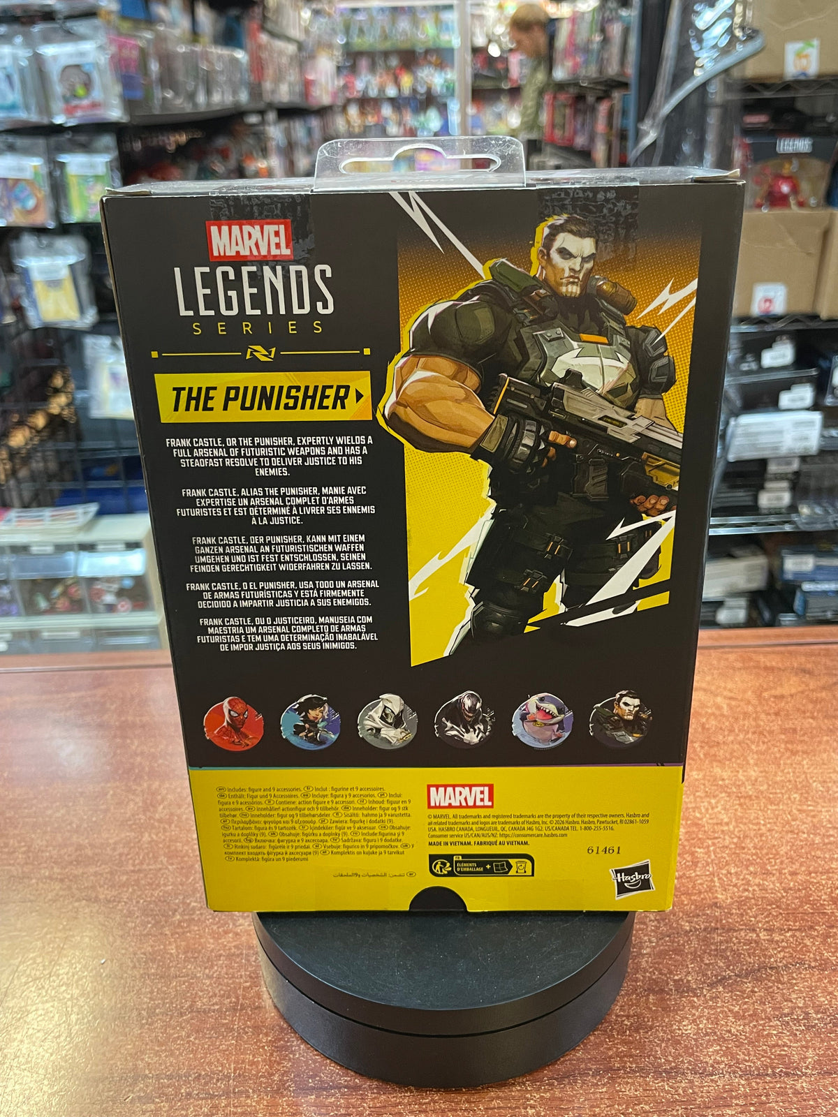 The Punisher Marvel Rivals (Marvel Legends, Hasbro) SEALED product image 2, provided for visual reference and product detail