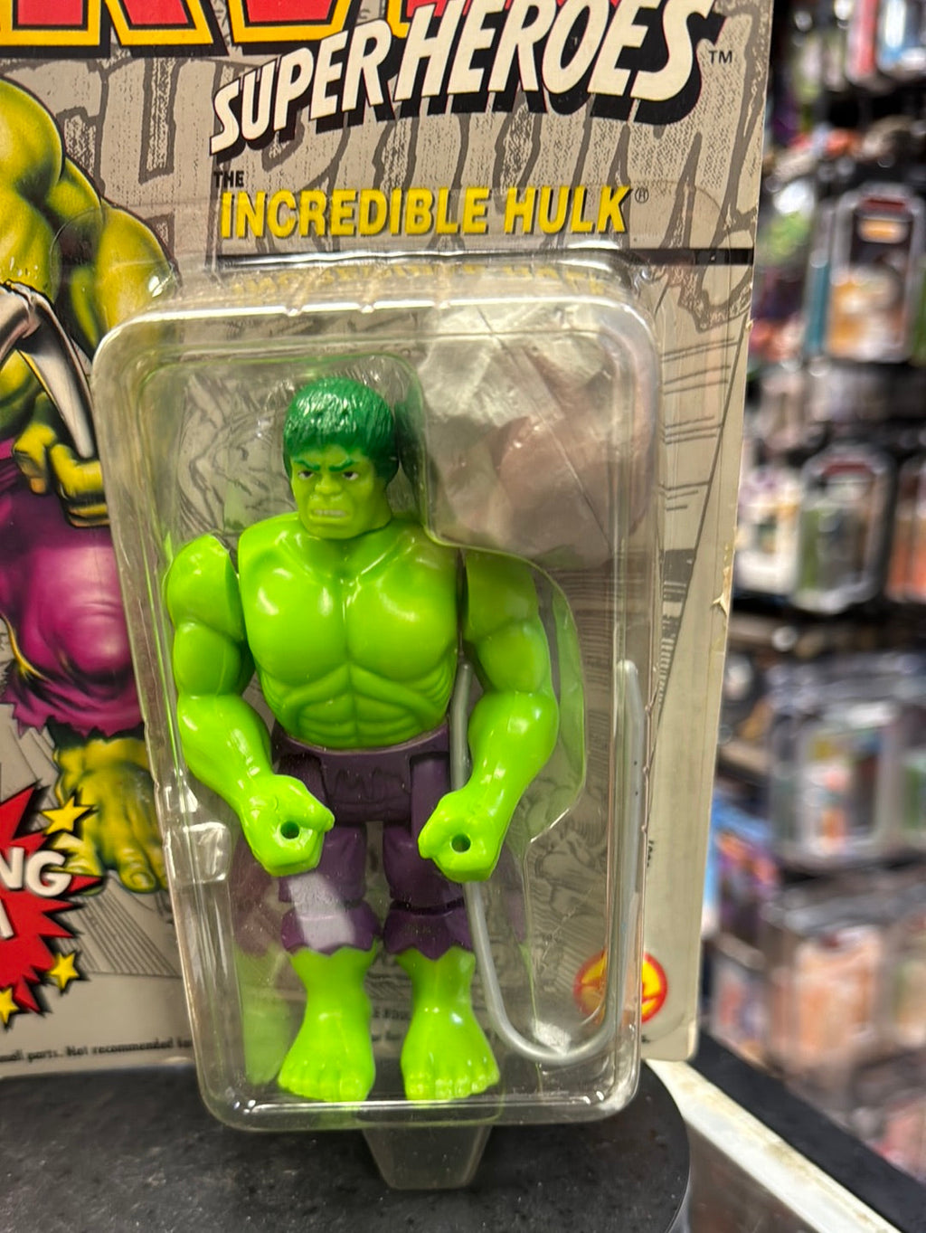 Crushing Arm Incredible Hulk (Vintage Marvel Superheroes, ToyBiz) Sealed product image 4, provided for visual reference and
