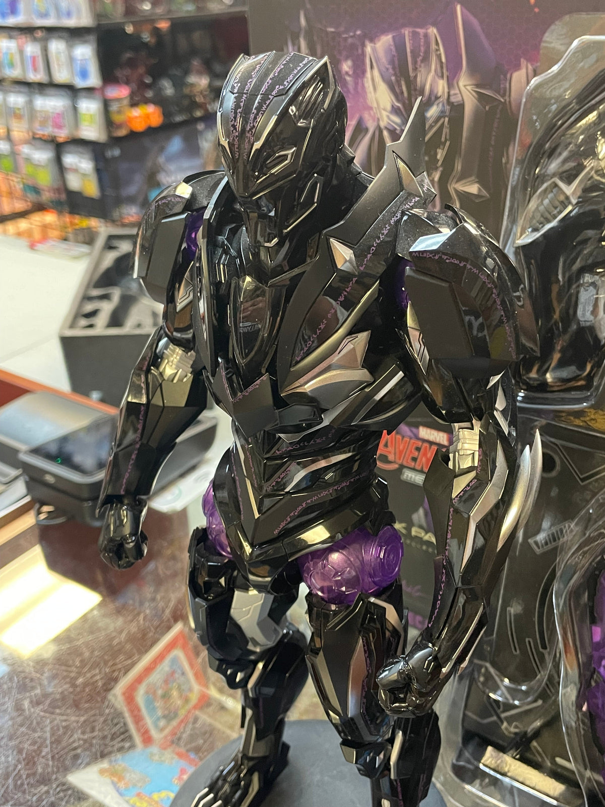 Black Panther Die-Cast AC05-D55 1/6 Scale Marvel Avengers MechStrike, Hot Toys) COMPLETE product image 4, provided for