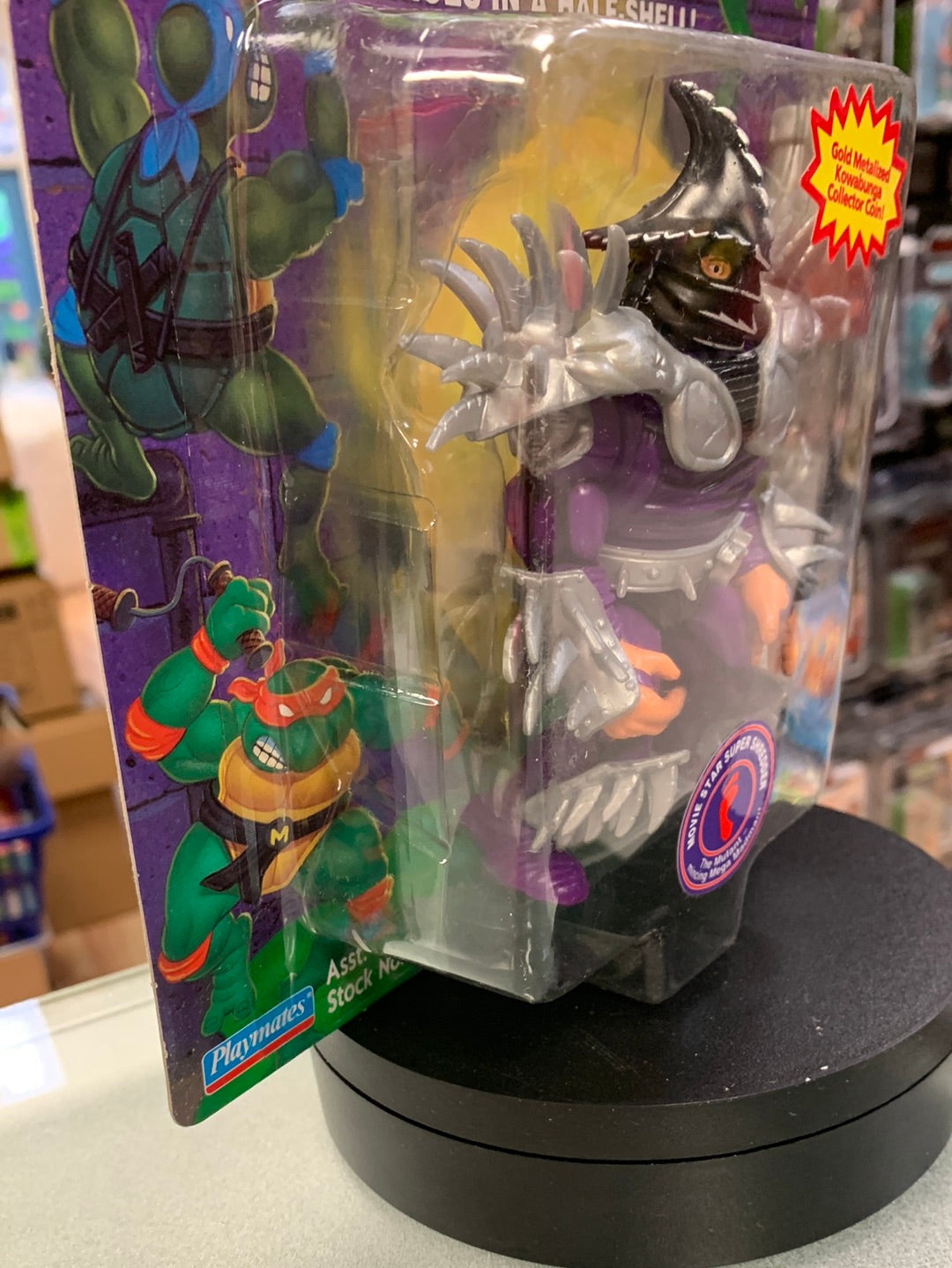 Super Shredder with Coin 0103 (Vintage TMNT Ninja Turtles, Playmates) Sealed product image 7, provided for visual reference