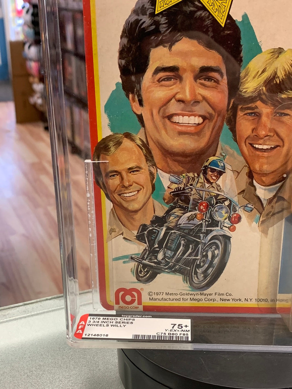 Wheels Willy 3.75” Figure (Vintage Chips, MEGO) AFA Graded 75+ product image 3, provided for visual reference and product