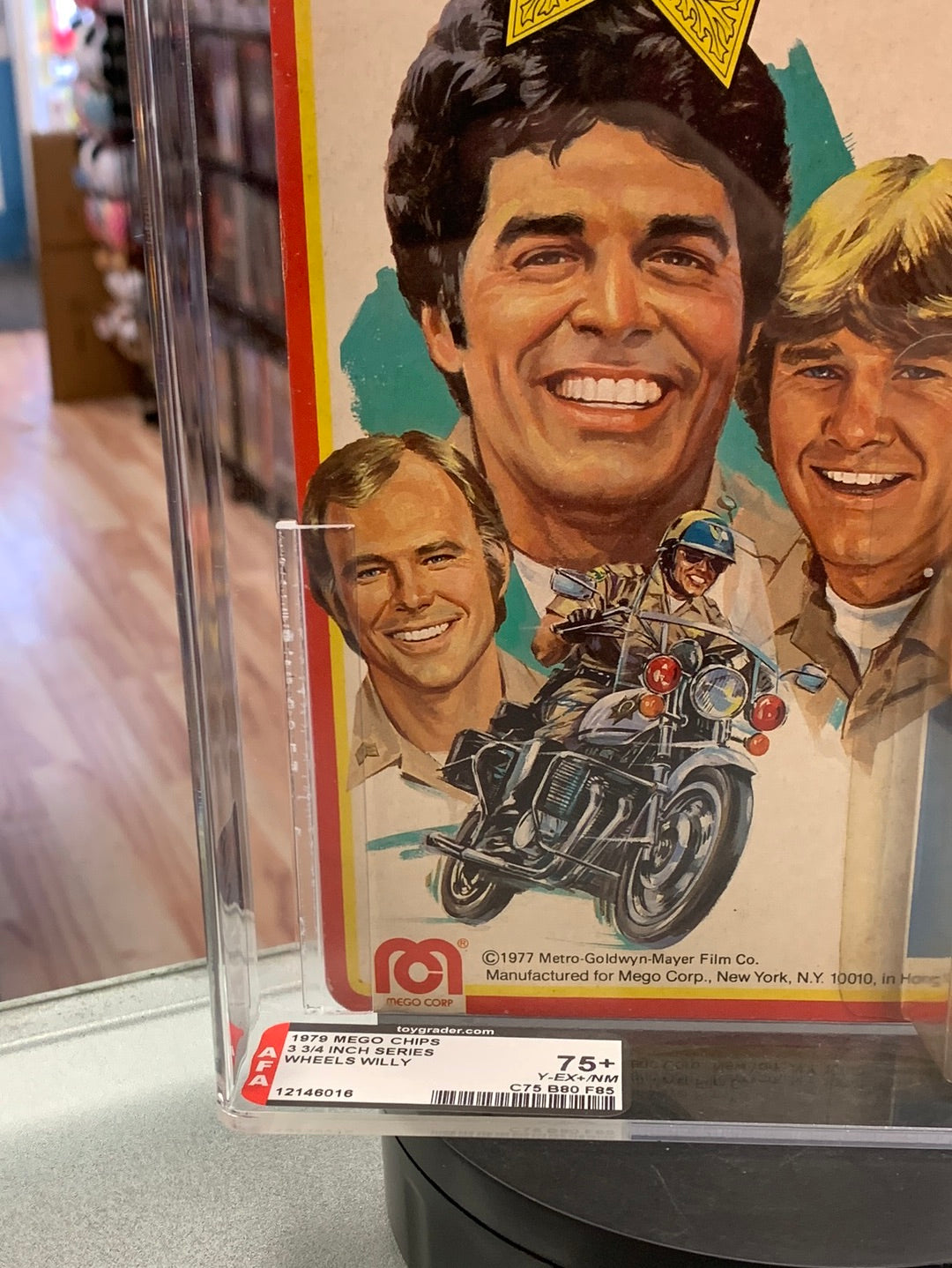 Wheels Willy 3.75” Figure (Vintage Chips, MEGO) AFA Graded 75+ product image 3, provided for visual reference and product