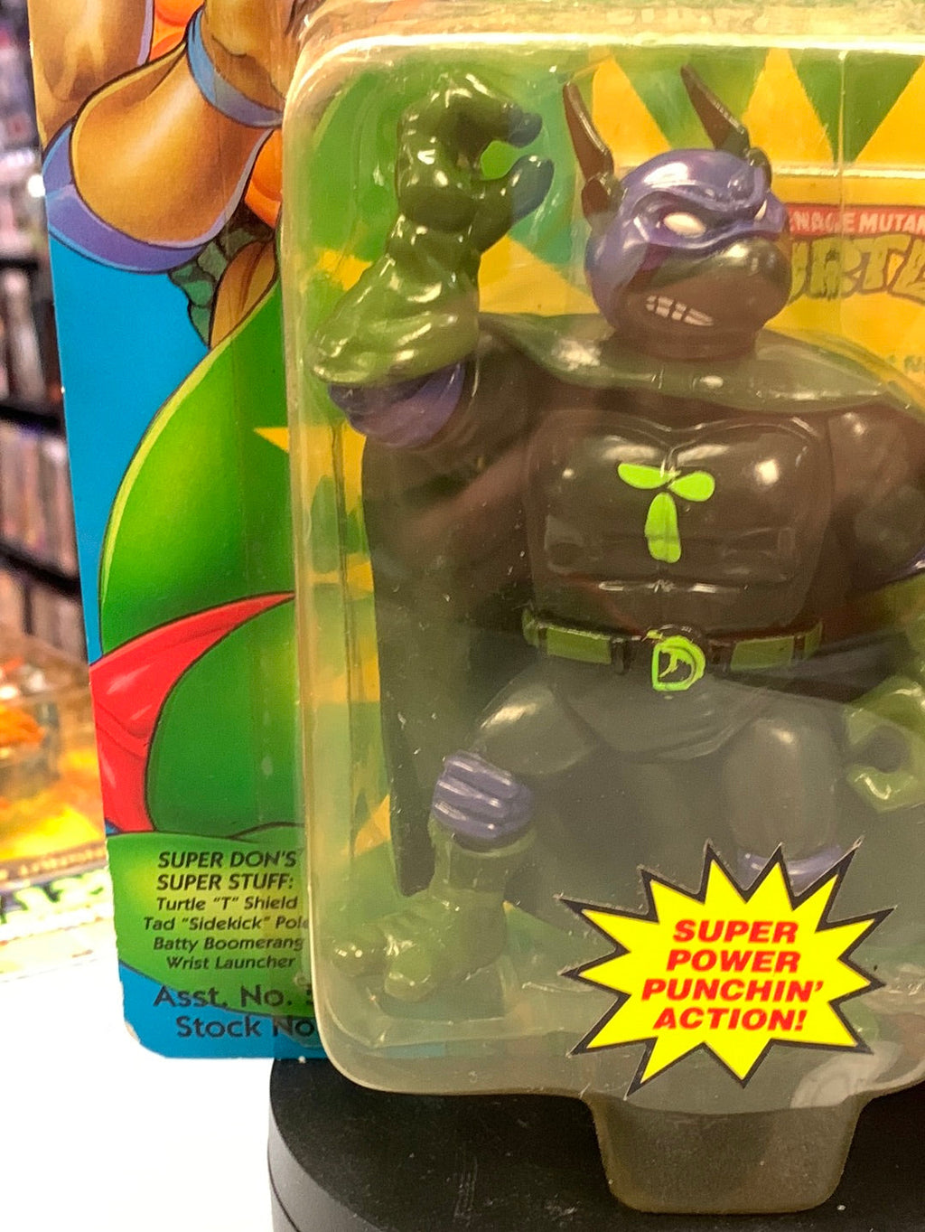 Sewer Heroes Super Don 0084 (Vintage TMNT Ninja Turtles, Playmates) Sealed product image 6, provided for visual reference