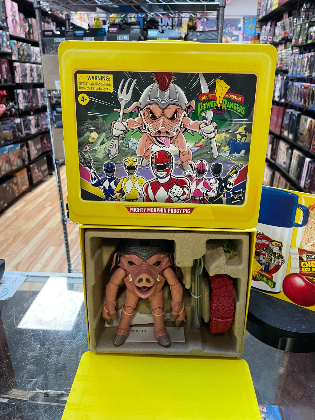 Pudgy Pig Lunch Box -Exclusive- (MMPR Lightning Collection, Hasbro) *NEW* product image 3, provided for visual reference and