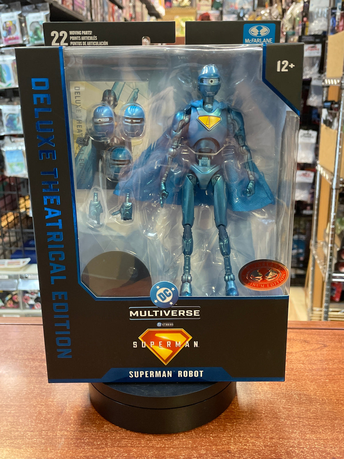 Superman Robot -Platinum- (DC Multiverse, McFarlane) **SEALED** product image 1, provided for visual reference and product