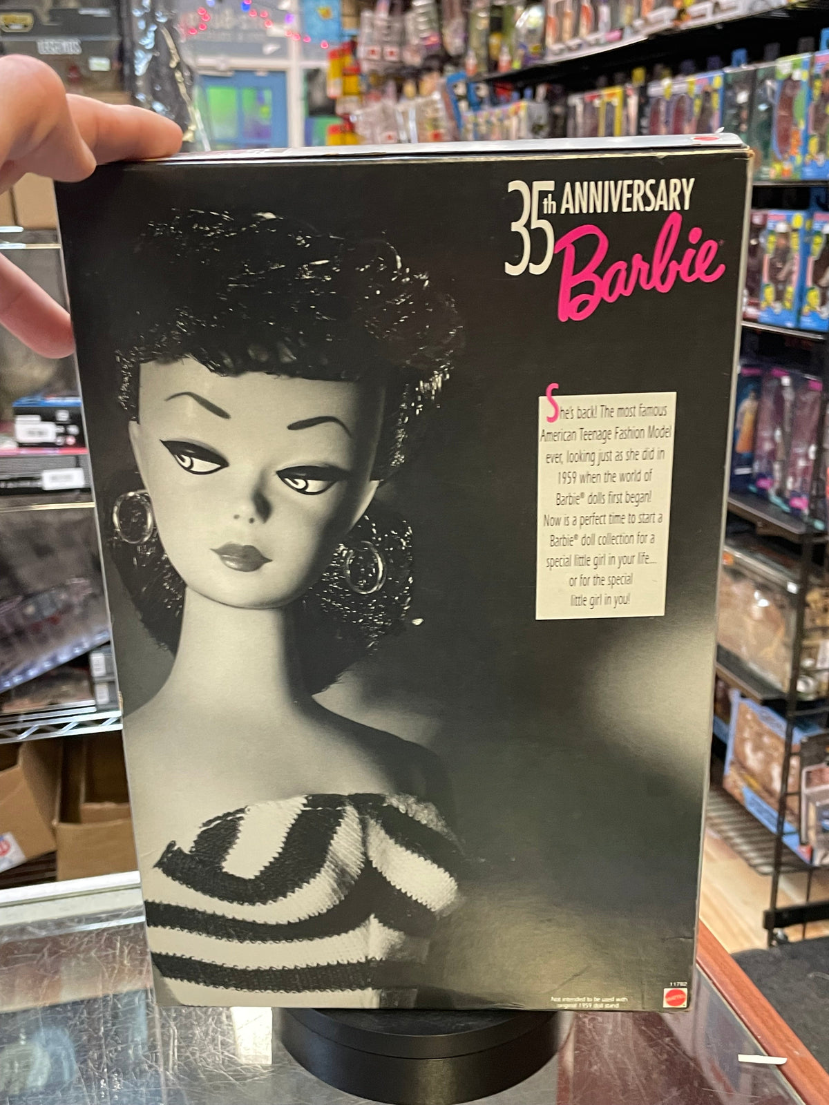 Brunette Barbie 35th #11782 (Vintage Barbie, Mattel) **SEALED** product image 9, provided for visual reference and product
