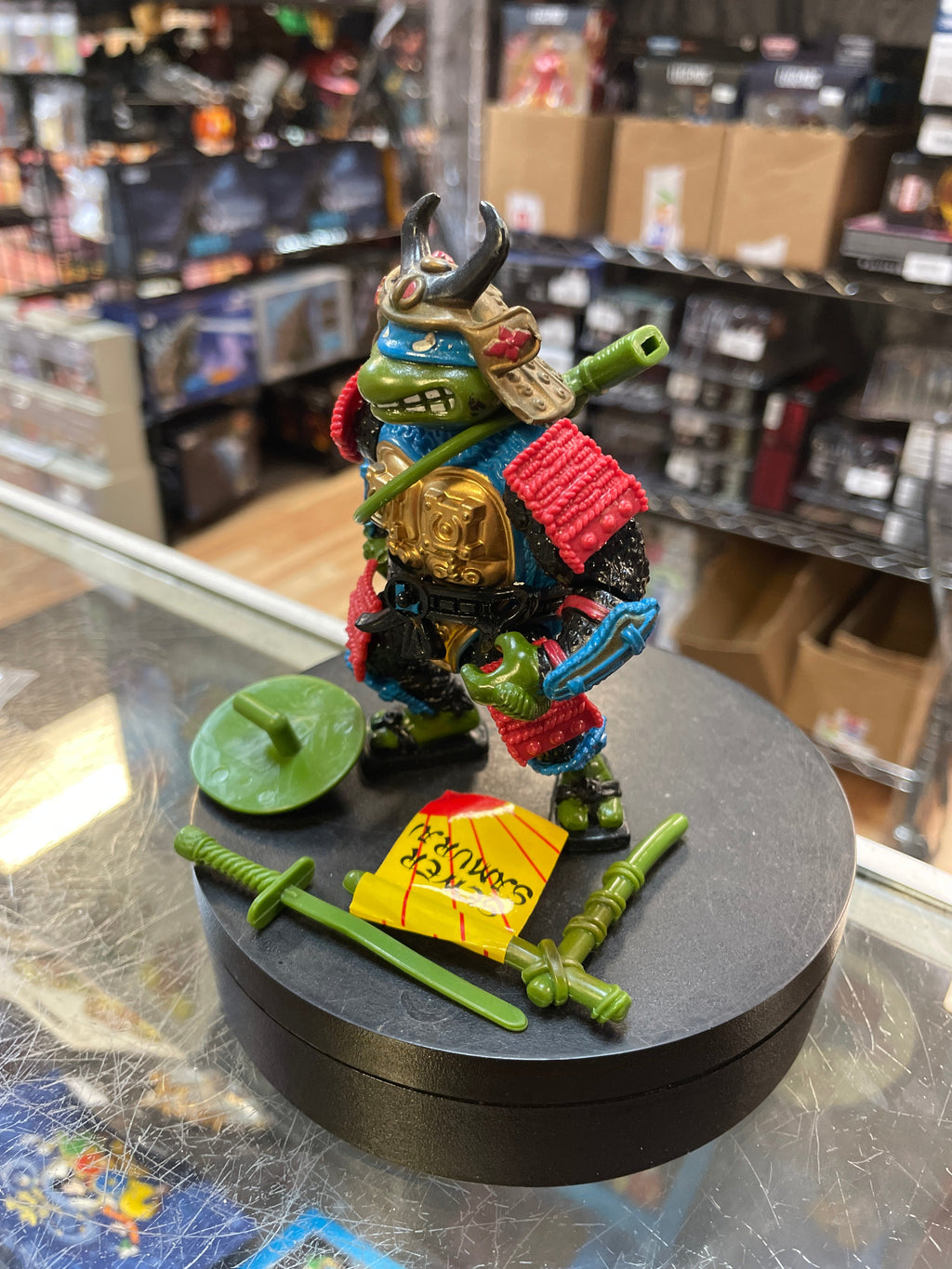 Samurai Leonardo 2457 (TMNT Ninja Turtles, Playmates) **COMPLETE** product image 2, provided for visual reference and