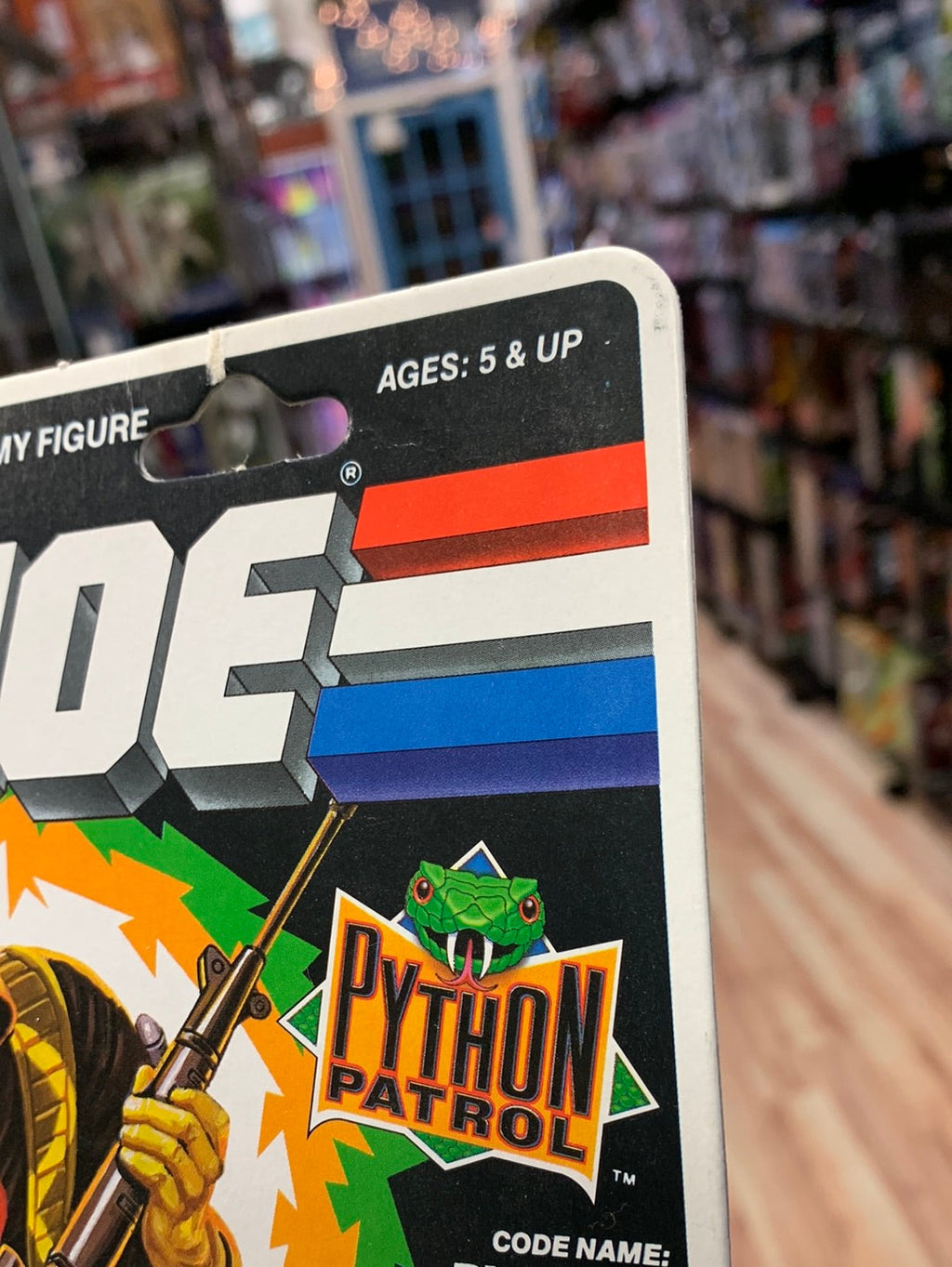 Python Patrol Python Patrol Officer (Vintage GI Joe, Hasbro) Sealed product image 10, provided for visual reference and