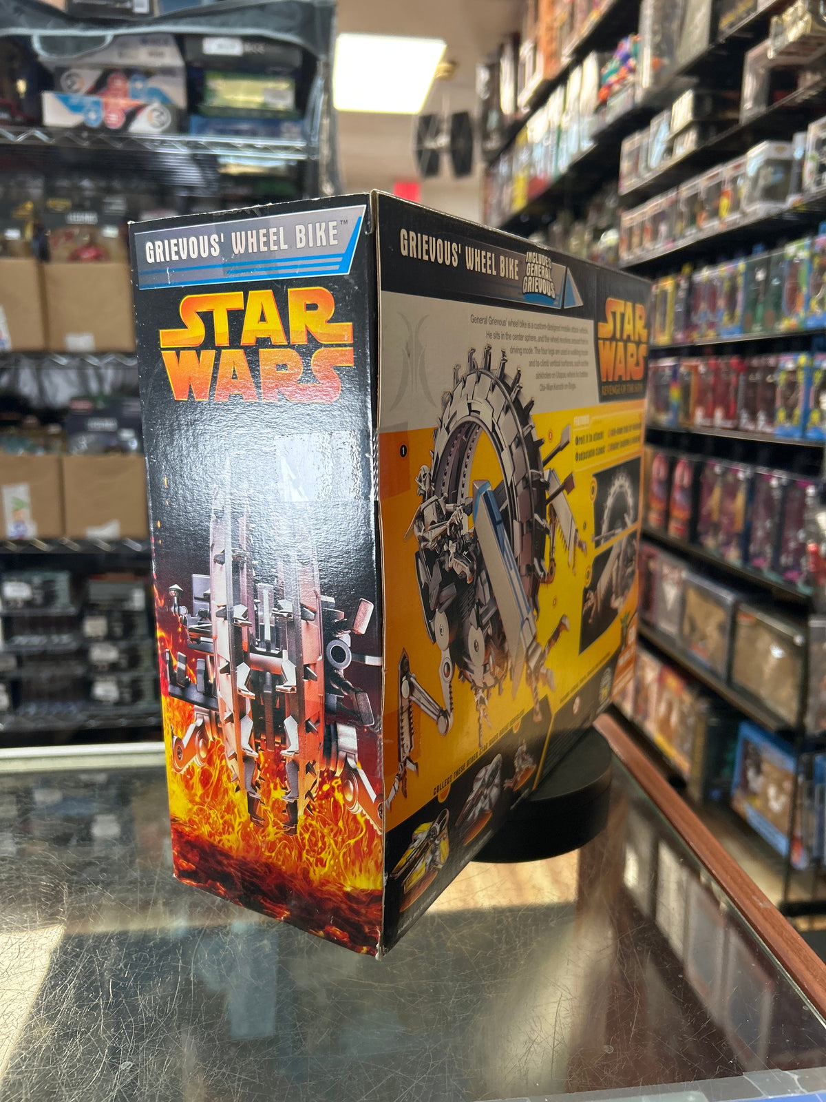 Grievous Wheel Bike -ROTS- (Vintage Star Wars, Hasbro) **SEALED** product image 5, provided for visual reference and product