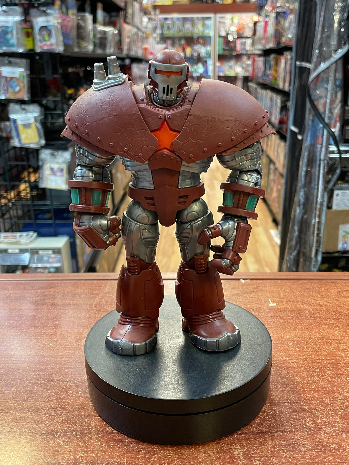 Crimson Dynamo -BAF- (Marvel Legends, Hasbro) **COMPLETE** product image 1, provided for visual reference and product detail