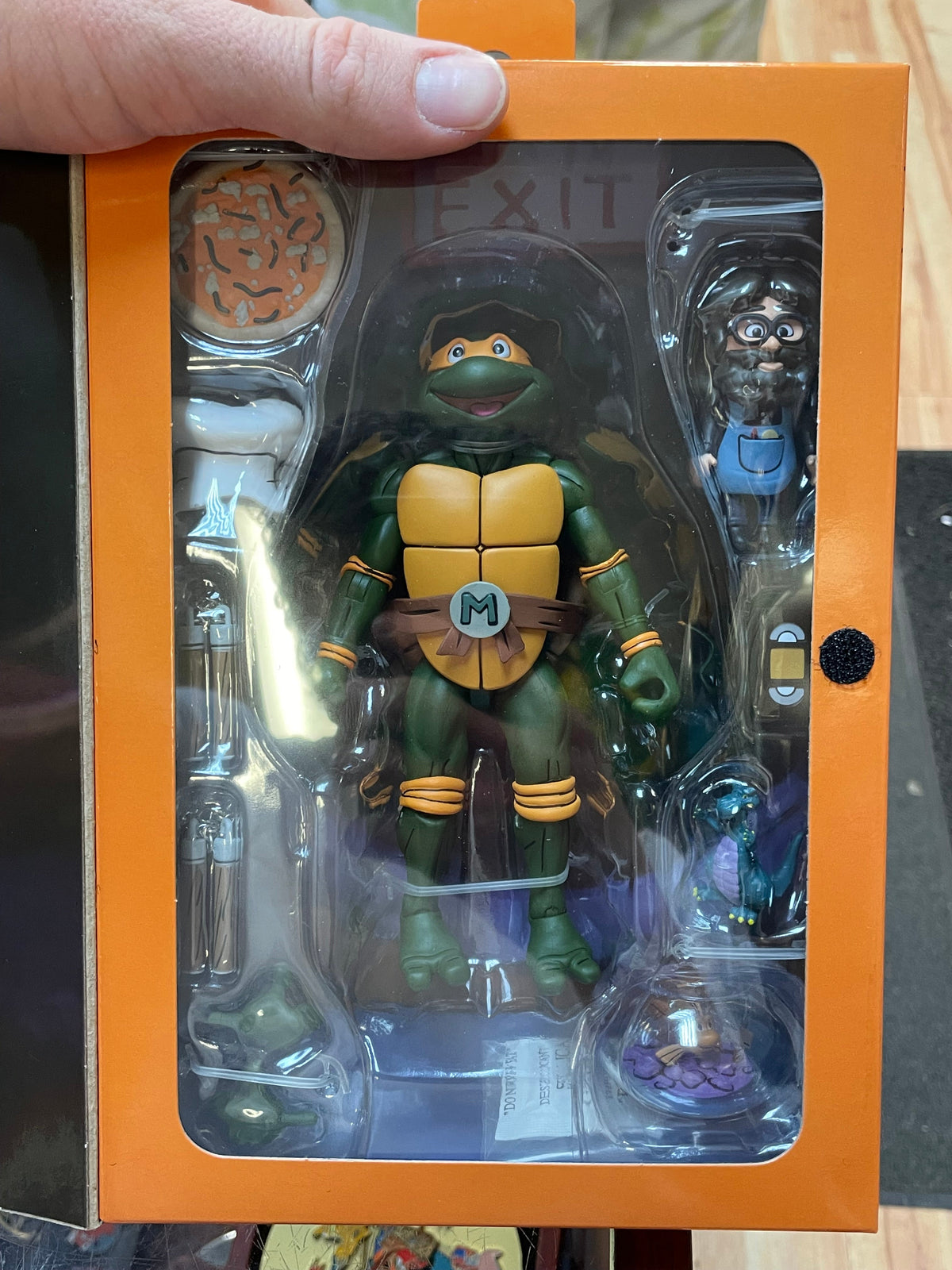 Pizza Club Michelangelo (Neca, TMNT) **SEALED** product image 2, provided for visual reference and product detail review