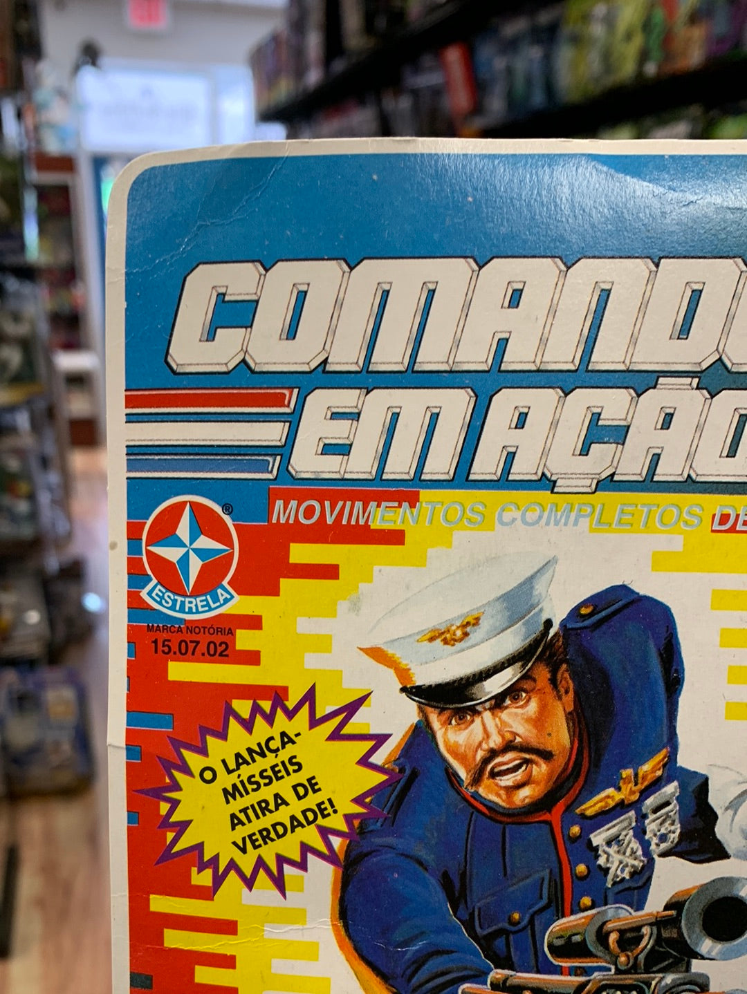 Gung Ho (Vintage GI Joe Estella Brazil, Commandos Em Acao) Sealed product image 2, provided for visual reference and product