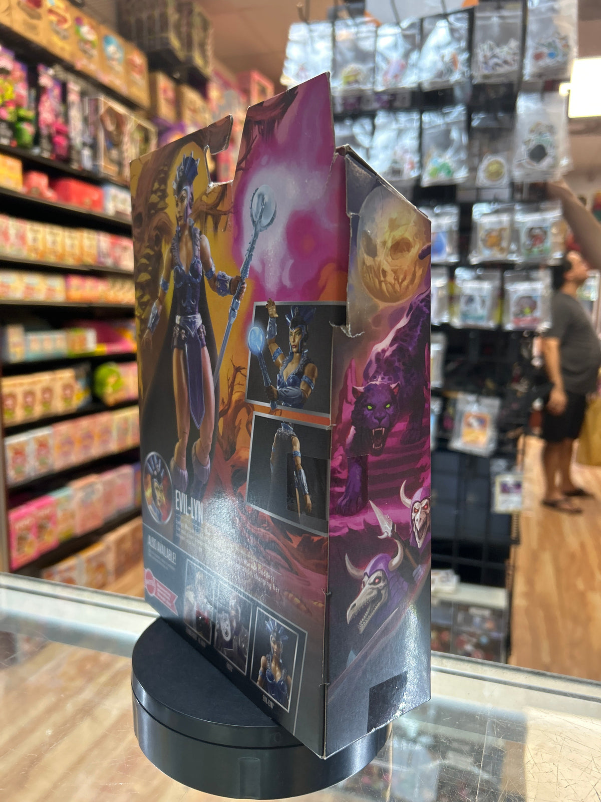 Evil-Lyn (MOTU New Eternia, Mattel) **SEALED** product image 3, provided for visual reference and product detail review