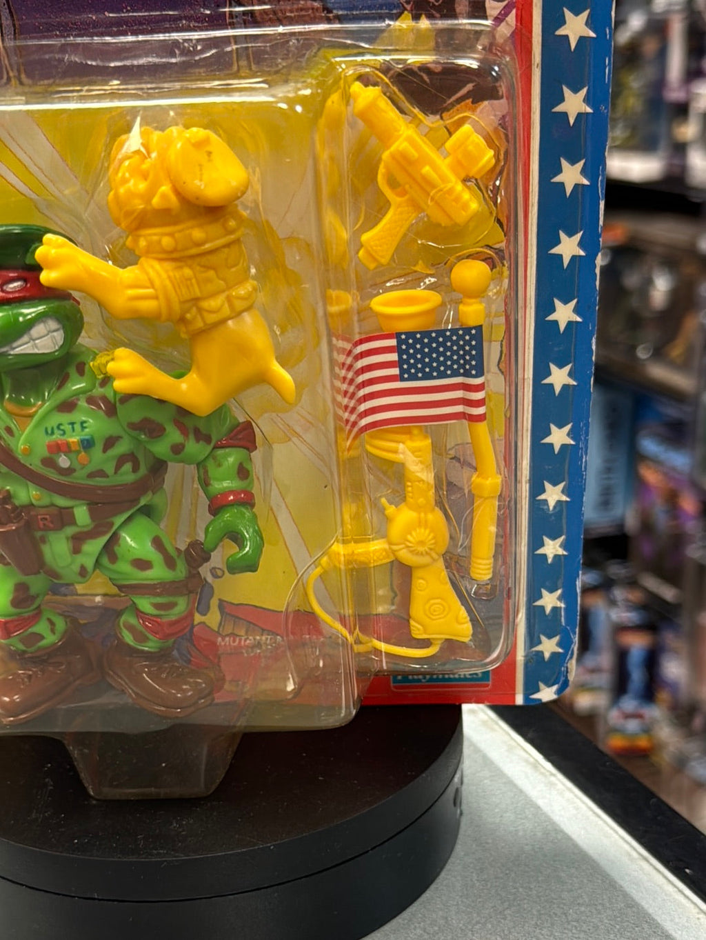 Raph the Green Beret 0124 (Vintage TMNT Ninja Turtles, Playmates) Sealed product image 7, provided for visual reference and