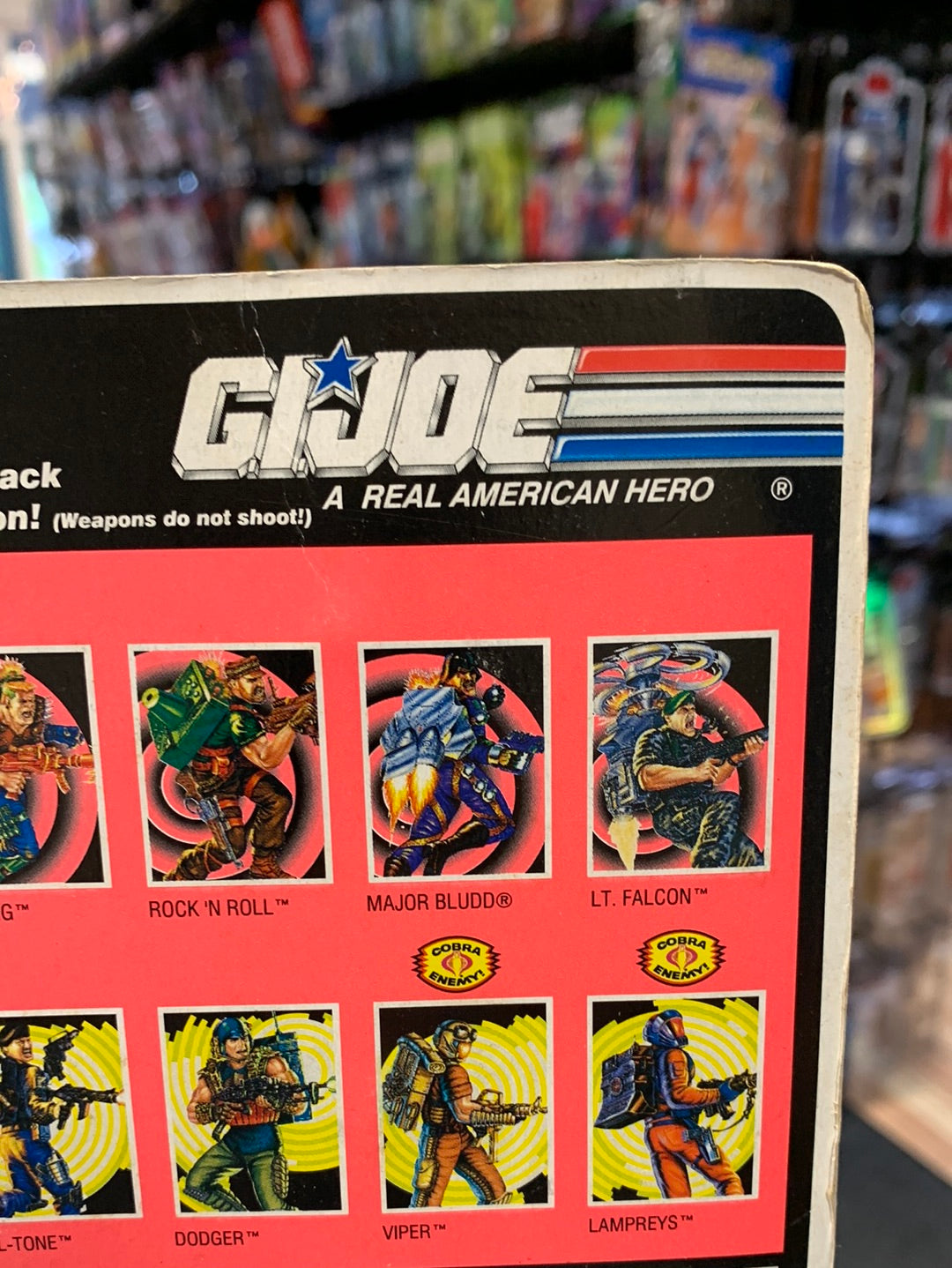 Sonic Fighters Major Bludd (Vintage GI Joe, Hasbro) Sealed product image 16, provided for visual reference and product