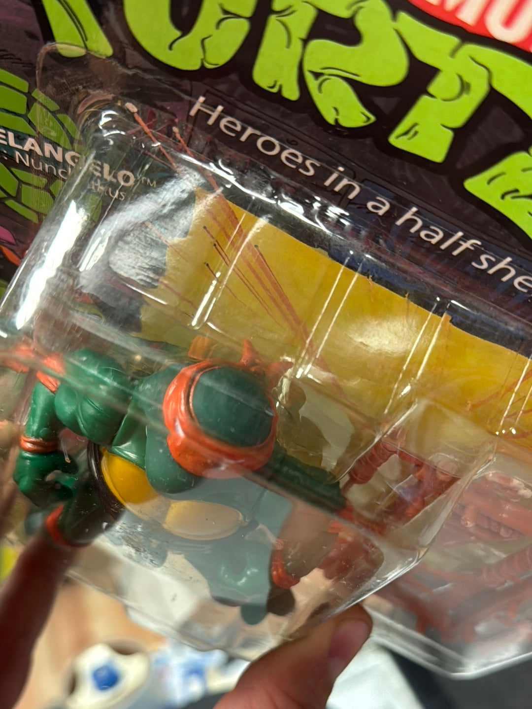 Soft Head 10 Back Michaelangelo 0120 (Vintage TMNT Ninja Turtles, Playmates) Sealed product image 17, provided for visual