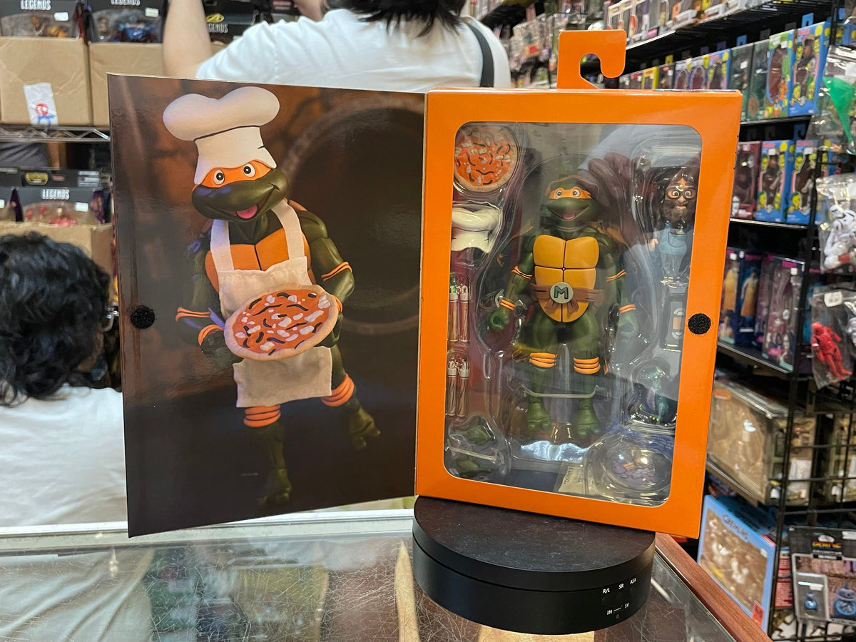 Pizza Club Michelangelo (Neca, TMNT) **SEALED** product image 1, provided for visual reference and product detail review