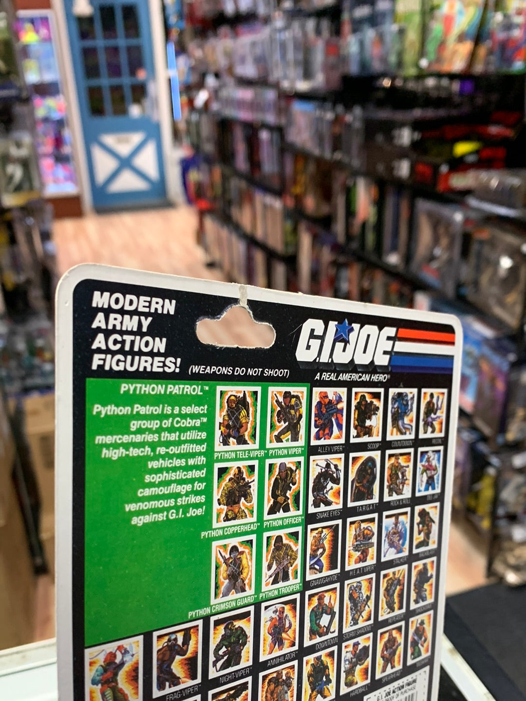 Python Patrol Python Patrol Officer (Vintage GI Joe, Hasbro) Sealed product image 22, provided for visual reference and