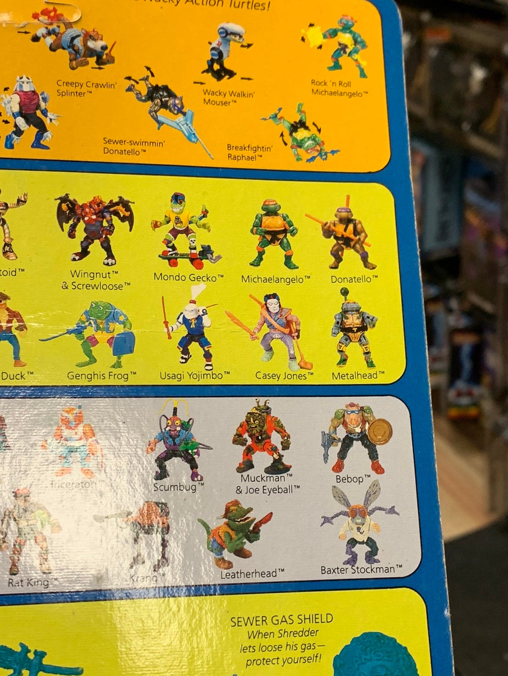 Napoleon Bonafrog 0090 (Vintage TMNT Ninja Turtles, Playmates) Sealed product image 14, provided for visual reference and
