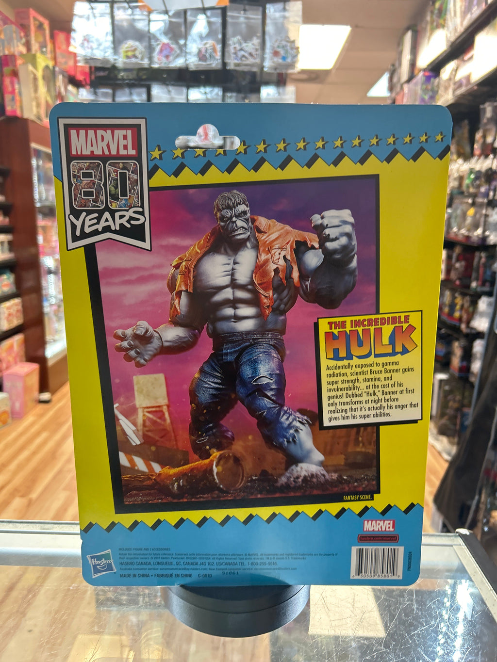 Incredible Hulk Grey Retro (Marvel Legends, Hasbro) *SEALED* product image 3, provided for visual reference and product