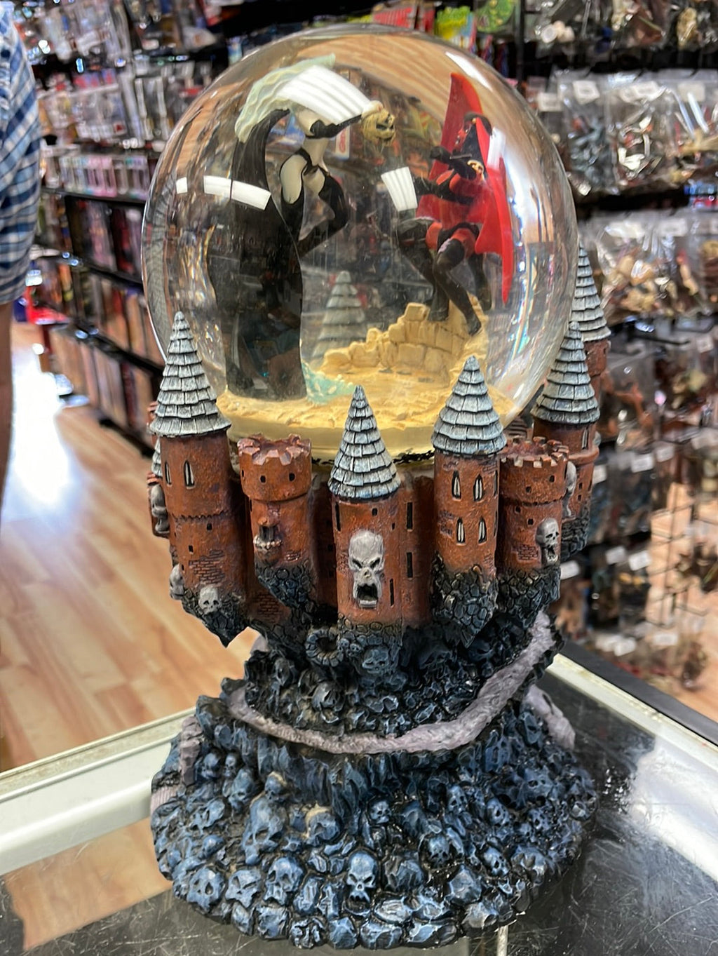 Lady Death vs Purgatori Musical Snow Globe (Chaos Comics, Lady Death) product image 2, provided for visual reference and