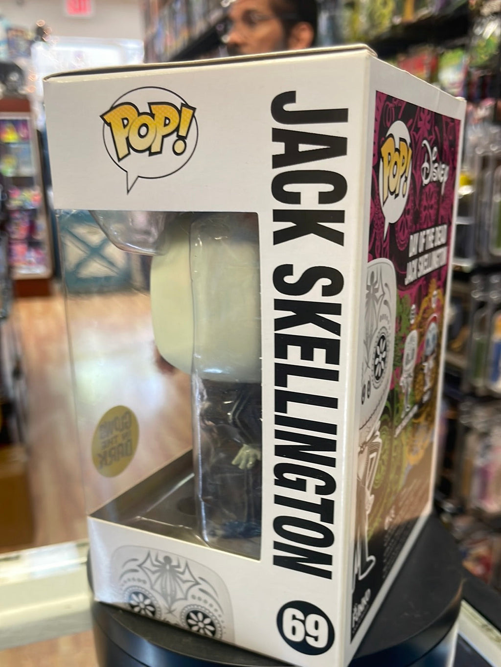 Day of the Dead Jack Skellington Large GITD 69 (Funko Pop! Disney NBC) product image 5, provided for visual reference and