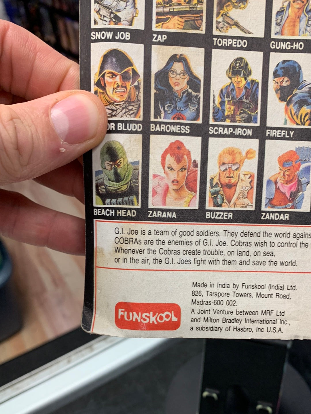 Dreadnok Ripper (Vintage GI Joe, FunSkool India) Sealed product image 18, provided for visual reference and product detail